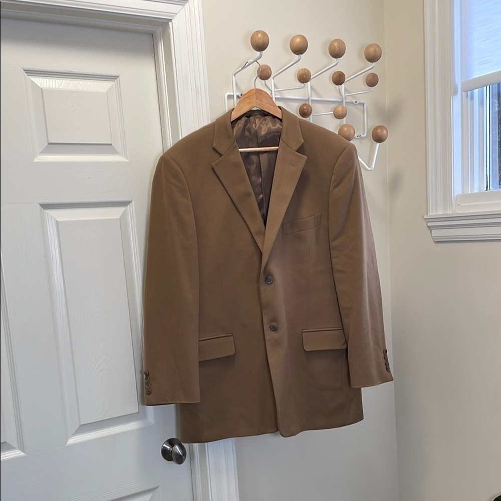 John W Nordstrom - 100% Cashmere Blazer Jacket Brown 44R XL